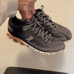 On Running Charcoal and black Athletic Shoes